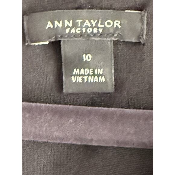 Ann Taylor Dress Black Sleeveless Stretch Sz 10 dark academia career Office - Picture 7 of 9